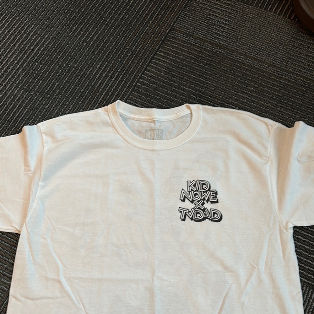 TV DAD White Graphic Tee